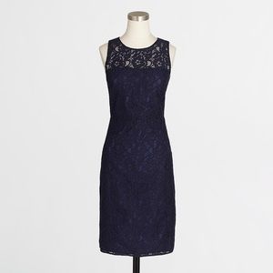 Jcrew Navy Lace Dress size 0